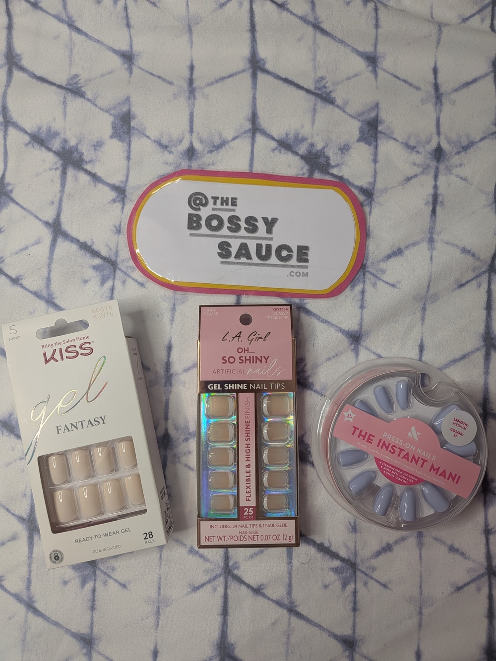 🌸 Press-On Nail Trio Olive & June + KISS + L.A. Girl Instant Mani NWT